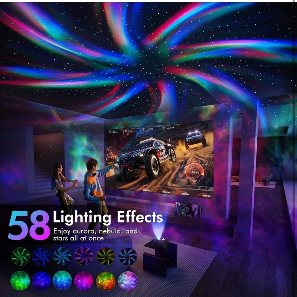 Dual lens galaxy projector